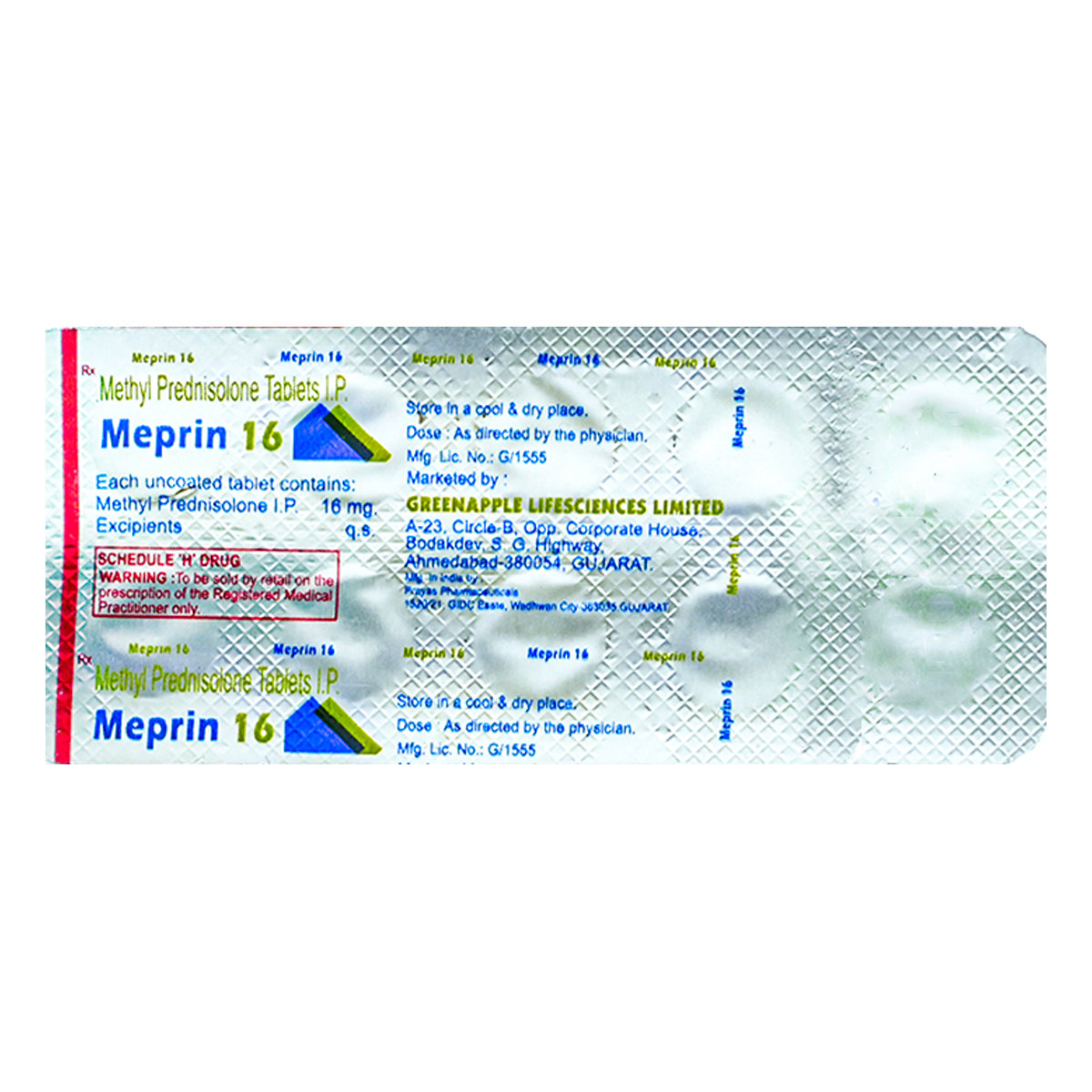 Meprin 16 Tablet 10's, Pack of 10 TabletS Meprin 16 Tablet 10's, Pack of 10 TabletS
