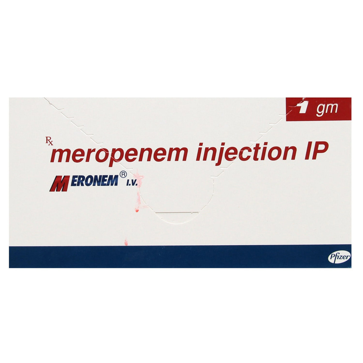 Meronem IV 1gm Injection 1's, Pack of 1 INJECTION Meronem IV 1gm Injection 1's, Pack of 1 INJECTION