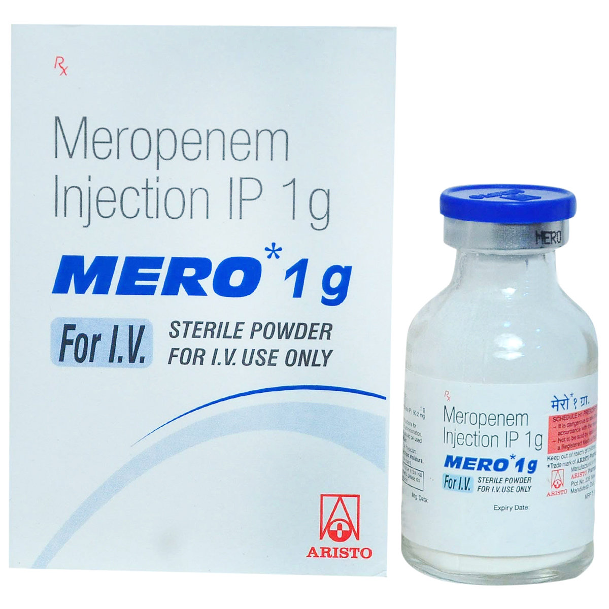 Mero 1gm Injection 1's, Pack of 1 INJECTION Mero 1gm Injection 1's, Pack of 1 INJECTION