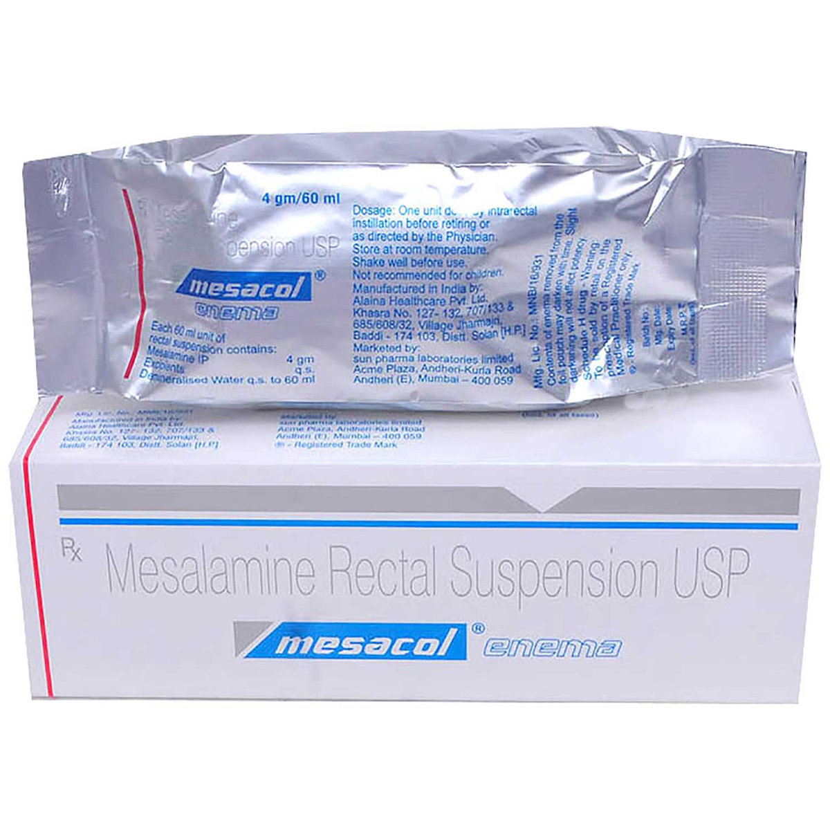 Mesacol Enema 60 ml, Pack of 1 Enema Mesacol Enema 60 ml, Pack of 1 Enema
