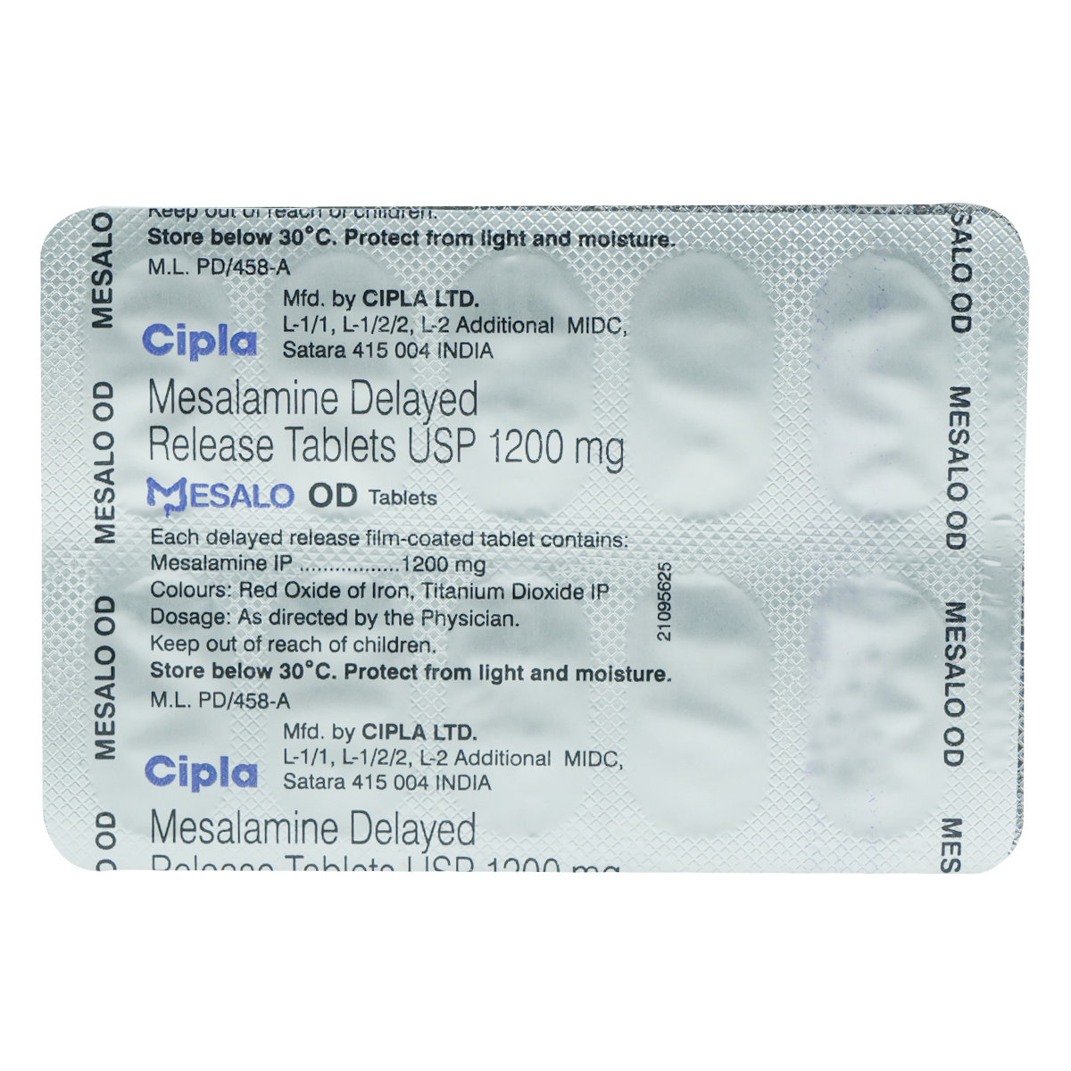 Mesalo OD Tablet 10's, Pack of 10 TABLETS Mesalo OD Tablet 10's, Pack of 10 TABLETS