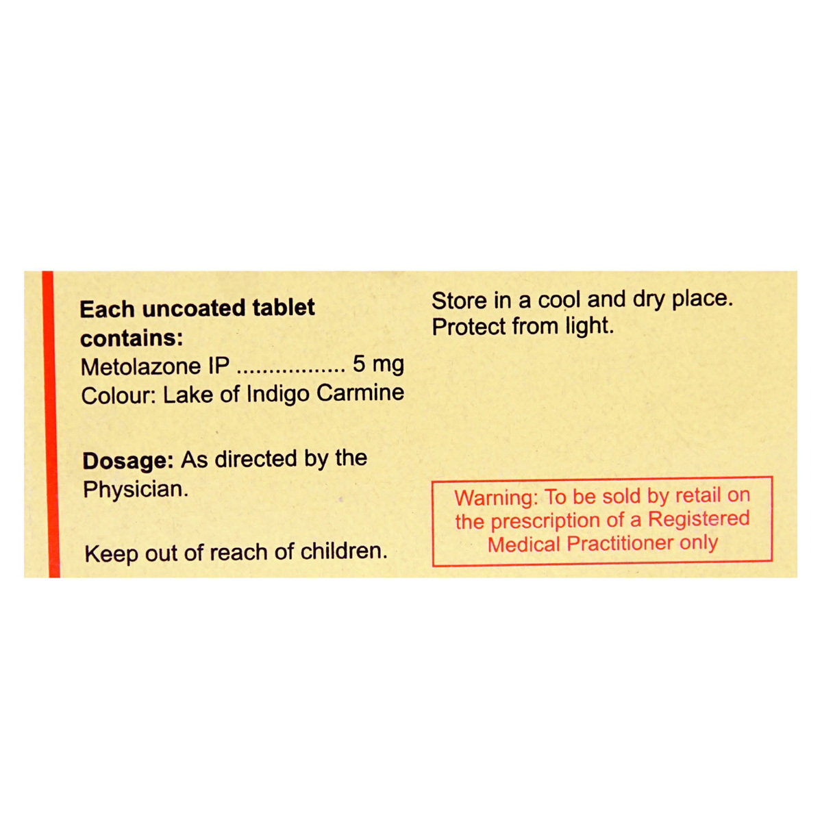 Metoz 5 Tablet 10's, Pack of 10 TABLETS Metoz 5 Tablet 10's, Pack of 10 TABLETS