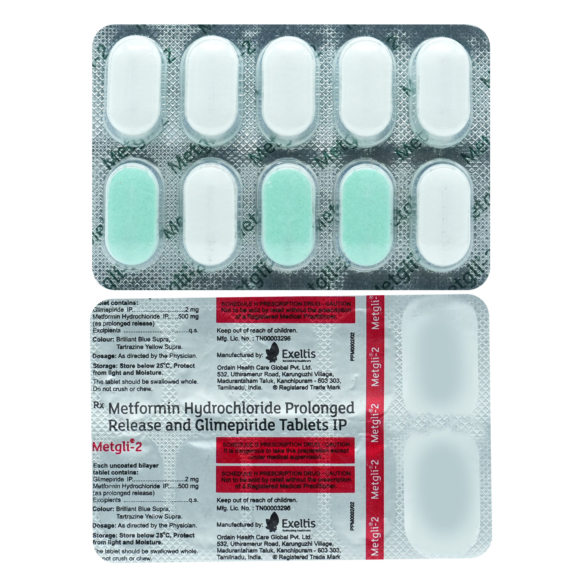 Metgli-2 Tablet 10's, Pack of 10 TabletS Metgli-2 Tablet 10's, Pack of 10 TabletS