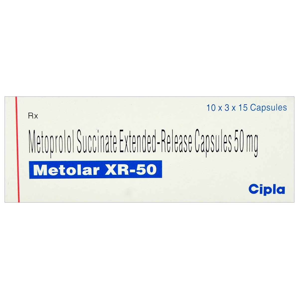 Metolar XR-50 Capsule 15's, Pack of 15 CAPSULES Metolar XR-50 Capsule 15's, Pack of 15 CAPSULES