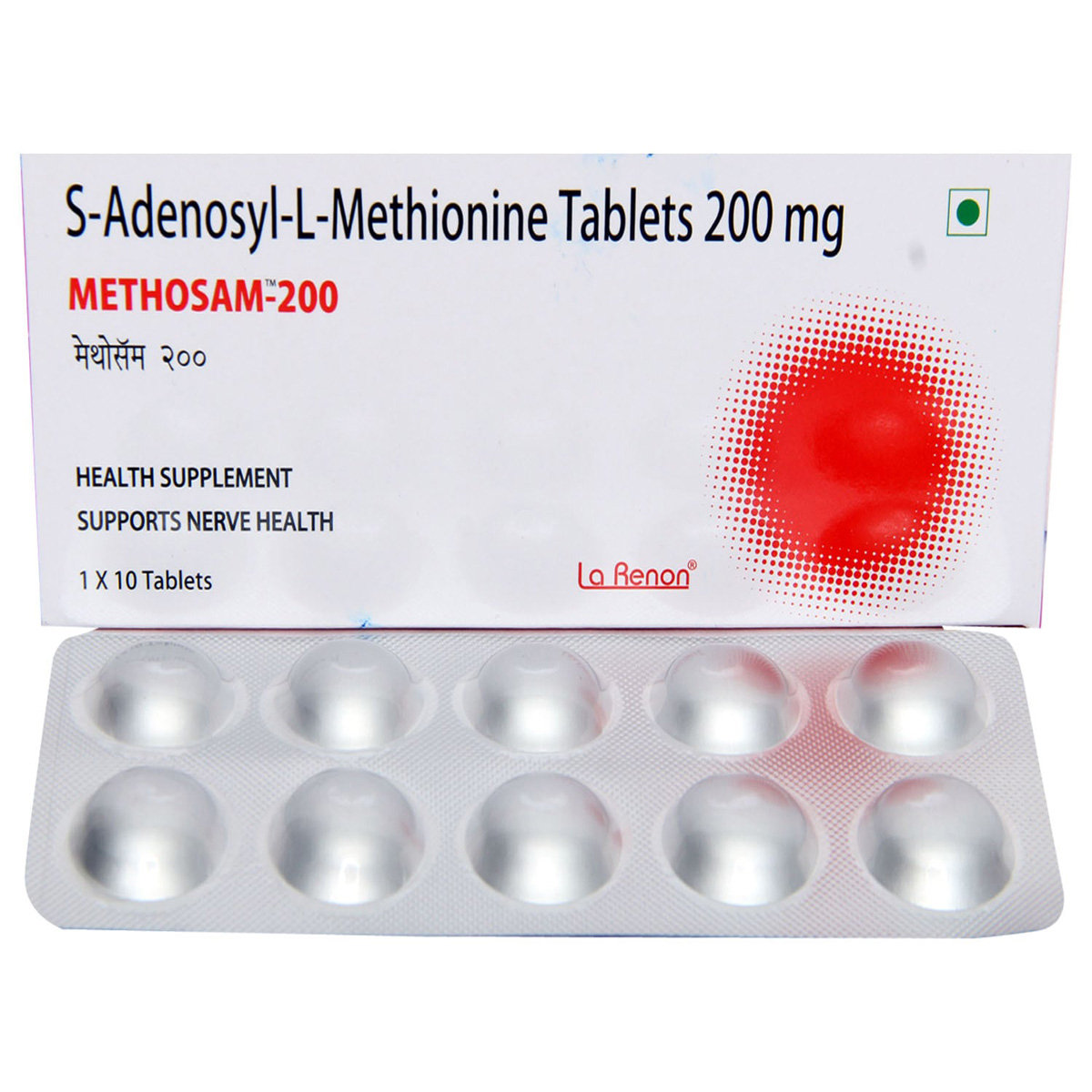 Methosam 200 Tablet 10's, Pack of 10 TABLETS Methosam 200 Tablet 10's, Pack of 10 TABLETS