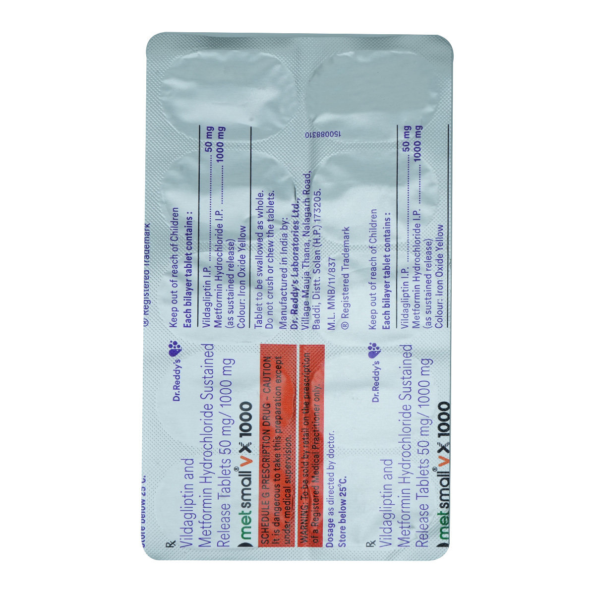 Metsmall VX 1000 Tablet 10's, Pack of 10 TABLETS Metsmall VX 1000 Tablet 10's, Pack of 10 TABLETS