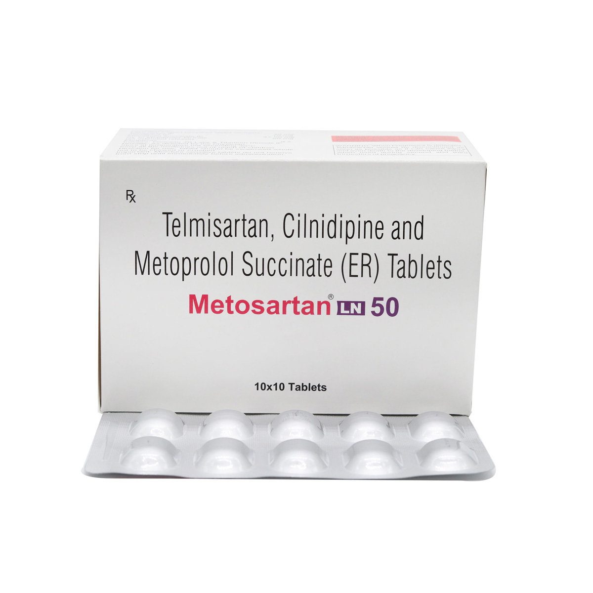 Metosartan LN 50 Tablet 10's, Pack of 10 TABLETS Metosartan LN 50 Tablet 10's, Pack of 10 TABLETS