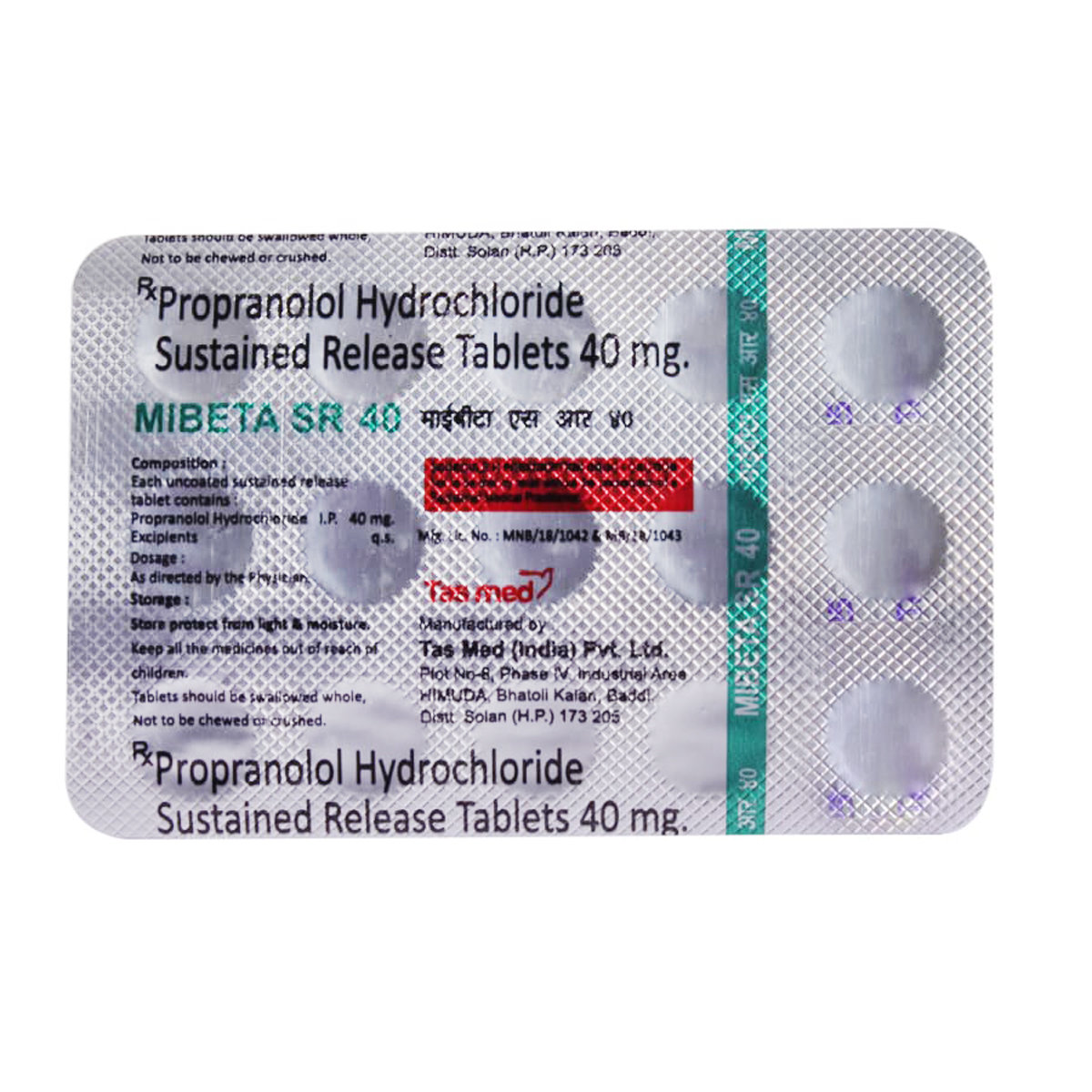 Mibeta SR 40 Tablet 15's, Pack of 15 TabletS Mibeta SR 40 Tablet 15's, Pack of 15 TabletS