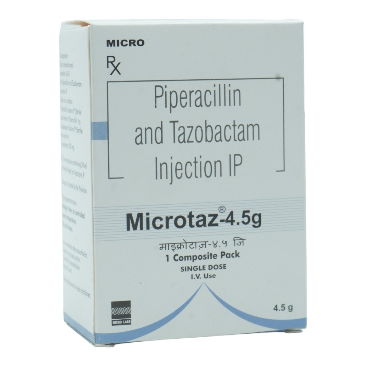 Microtaz 4.5gm Injection 1's, Pack of 1 INJECTION Microtaz 4.5gm Injection 1's, Pack of 1 INJECTION