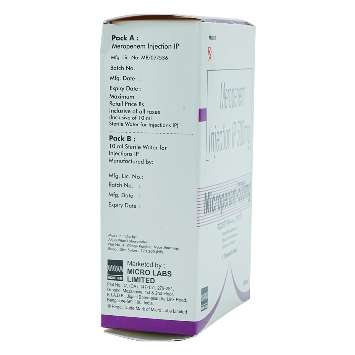 Micropenam-500 mg Injection 1's, Pack of 1 INJECTION Micropenam-500 mg Injection 1's, Pack of 1 INJECTION