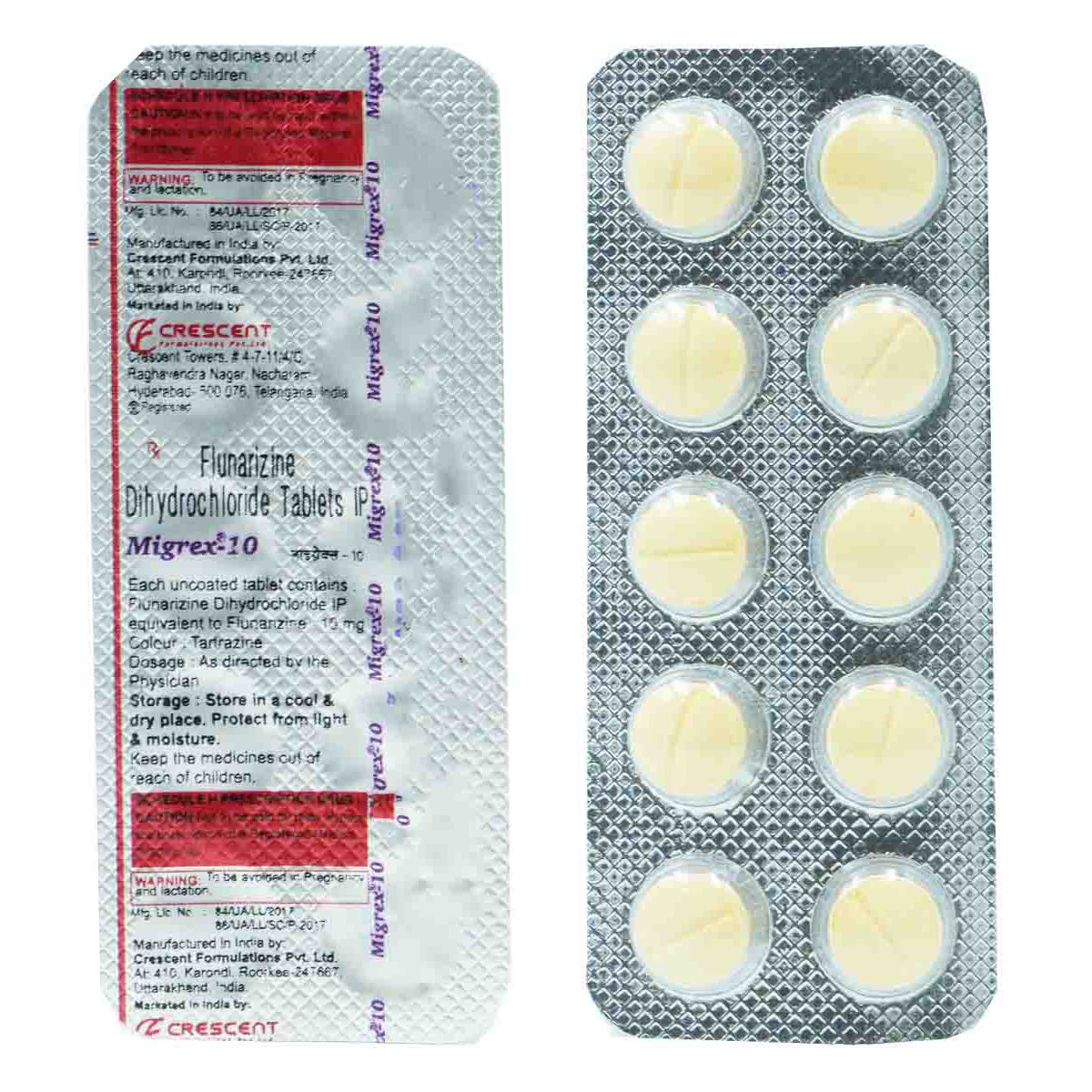 Migrex-10 Tablet 10's, Pack of 10 TabletS Migrex-10 Tablet 10's, Pack of 10 TabletS