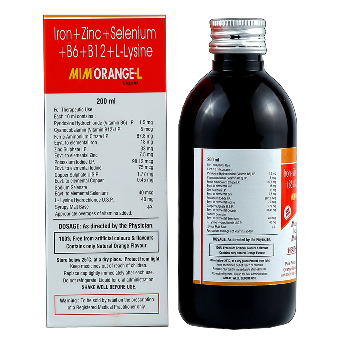 Mimorange L Syrup 200 ml, Pack of 1 Mimorange L Syrup 200 ml, Pack of 1