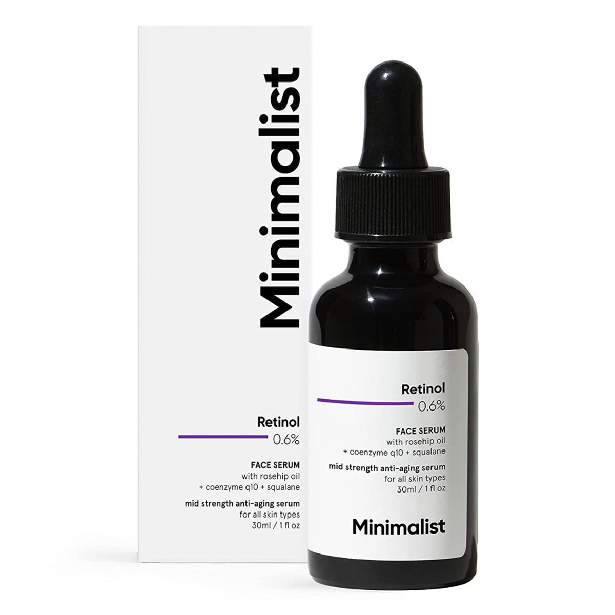 Minimalist 0.6% Retinol Face Serum 30 ml| Fights Ageing and Fine Lines, Pack of 1 Minimalist 0.6% Retinol Face Serum 30 ml| Fights Ageing and Fine Lines, Pack of 1