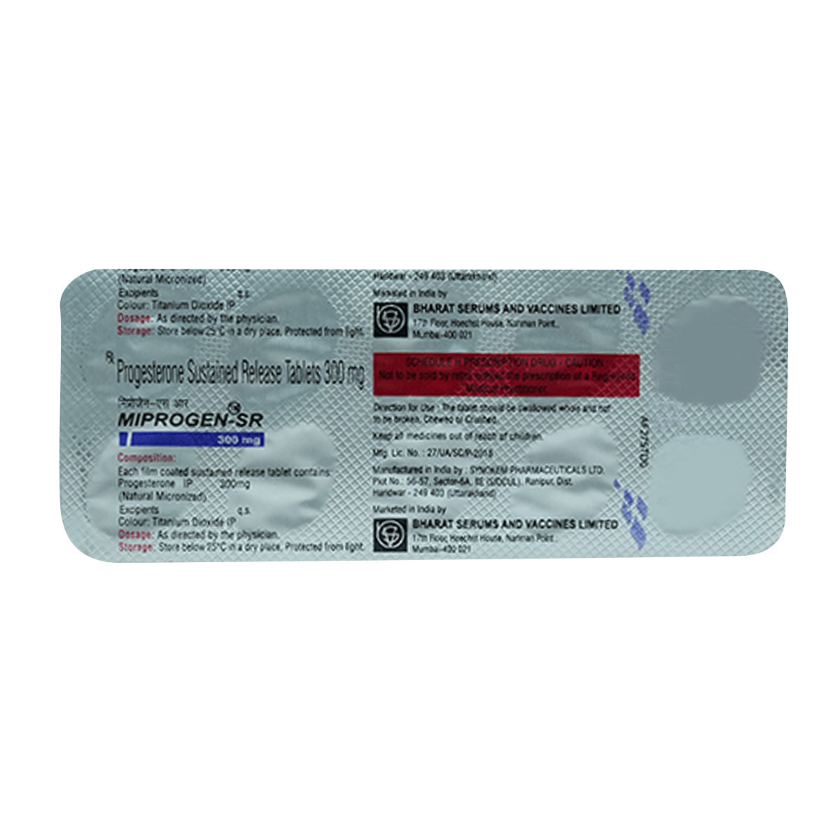 Miprogen SR 300 Tablet 10's, Pack of 10 TABLETS Miprogen SR 300 Tablet 10's, Pack of 10 TABLETS