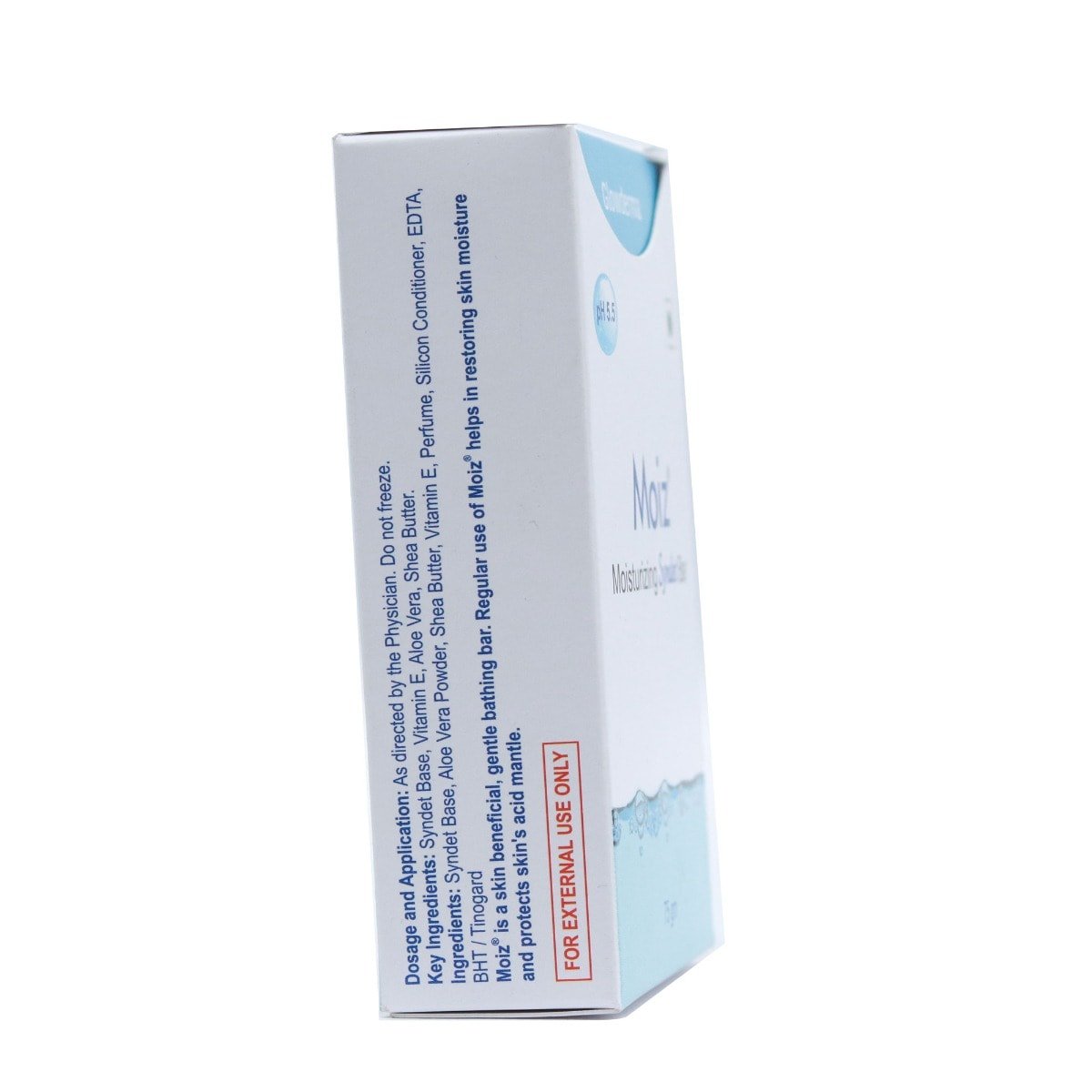 Moiz Moisturizing Syndet Bar 75 gm | Moisturises Skin | pH 5.5, Pack of 1 Moiz Moisturizing Syndet Bar 75 gm | Moisturises Skin | pH 5.5, Pack of 1