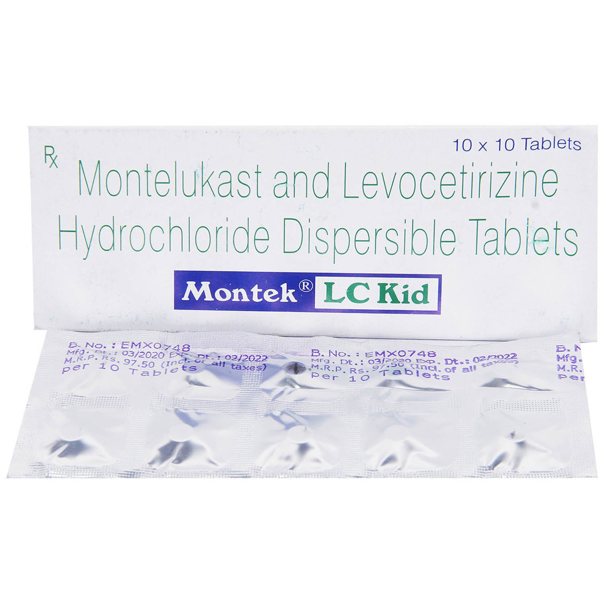 Montek LC Kid Tablet 10's, Pack of 10 TABLETS Montek LC Kid Tablet 10's, Pack of 10 TABLETS