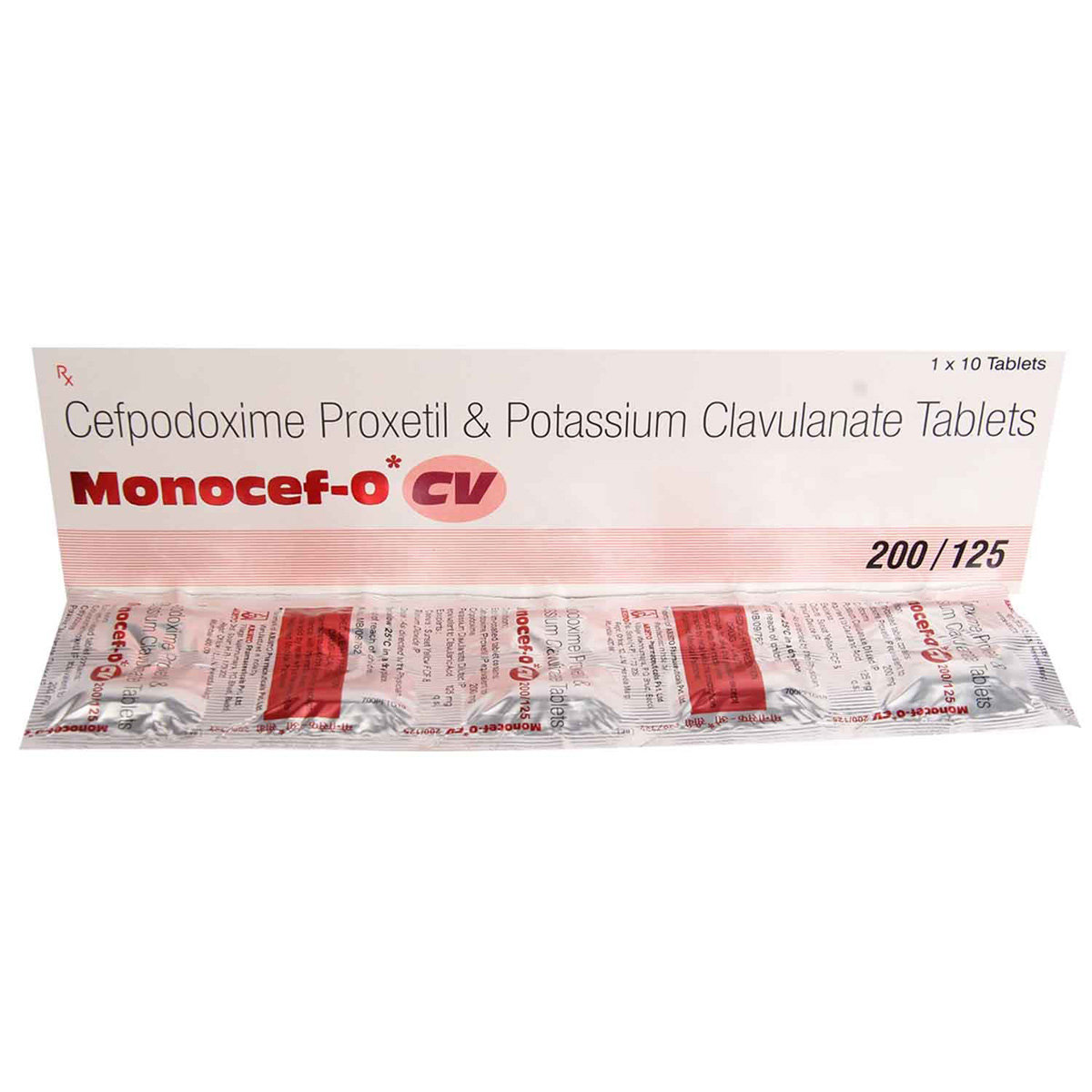 Monocef-O CV Tablet 10's, Pack of 10 TABLETS Monocef-O CV Tablet 10's, Pack of 10 TABLETS