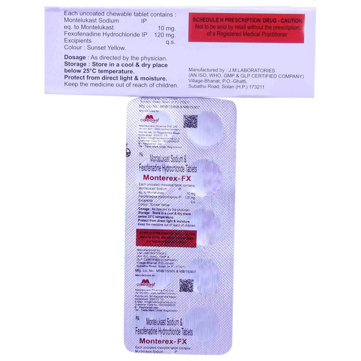 Monterex FX Tablet 10's, Pack of 10 TABLETS Monterex FX Tablet 10's, Pack of 10 TABLETS