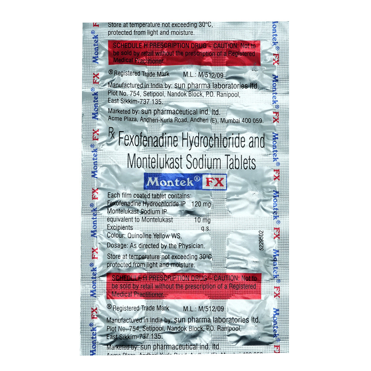 Montek FX Tablet 15's, Pack of 15 TabletS Montek FX Tablet 15's, Pack of 15 TabletS