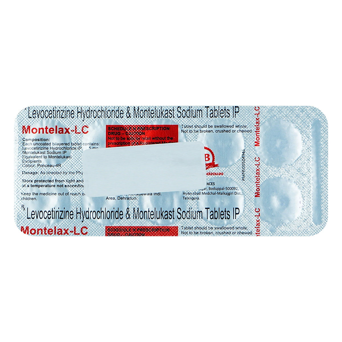 Montelax-LC Tablet 10's, Pack of 10 TabletS Montelax-LC Tablet 10's, Pack of 10 TabletS