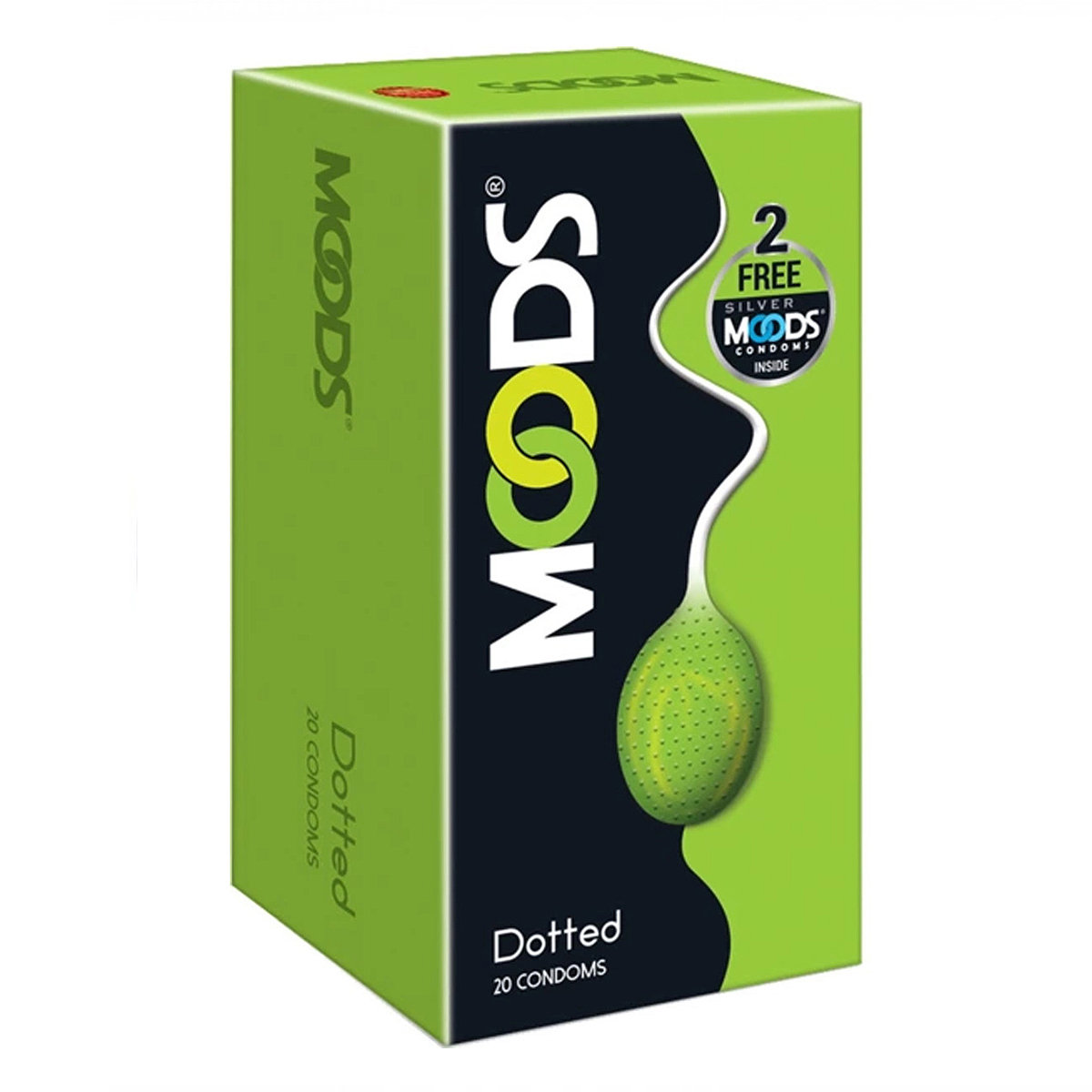 Moods Dotted Condoms, 20 Count, Pack of 1 Moods Dotted Condoms, 20 Count, Pack of 1