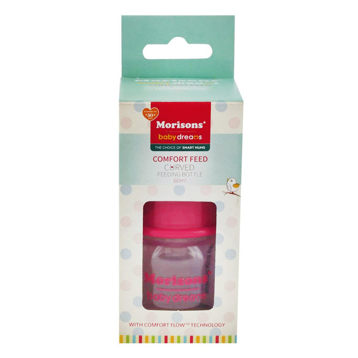 Morisons Feeding Bottle, 60 ml, Pack of 1 Morisons Feeding Bottle, 60 ml, Pack of 1