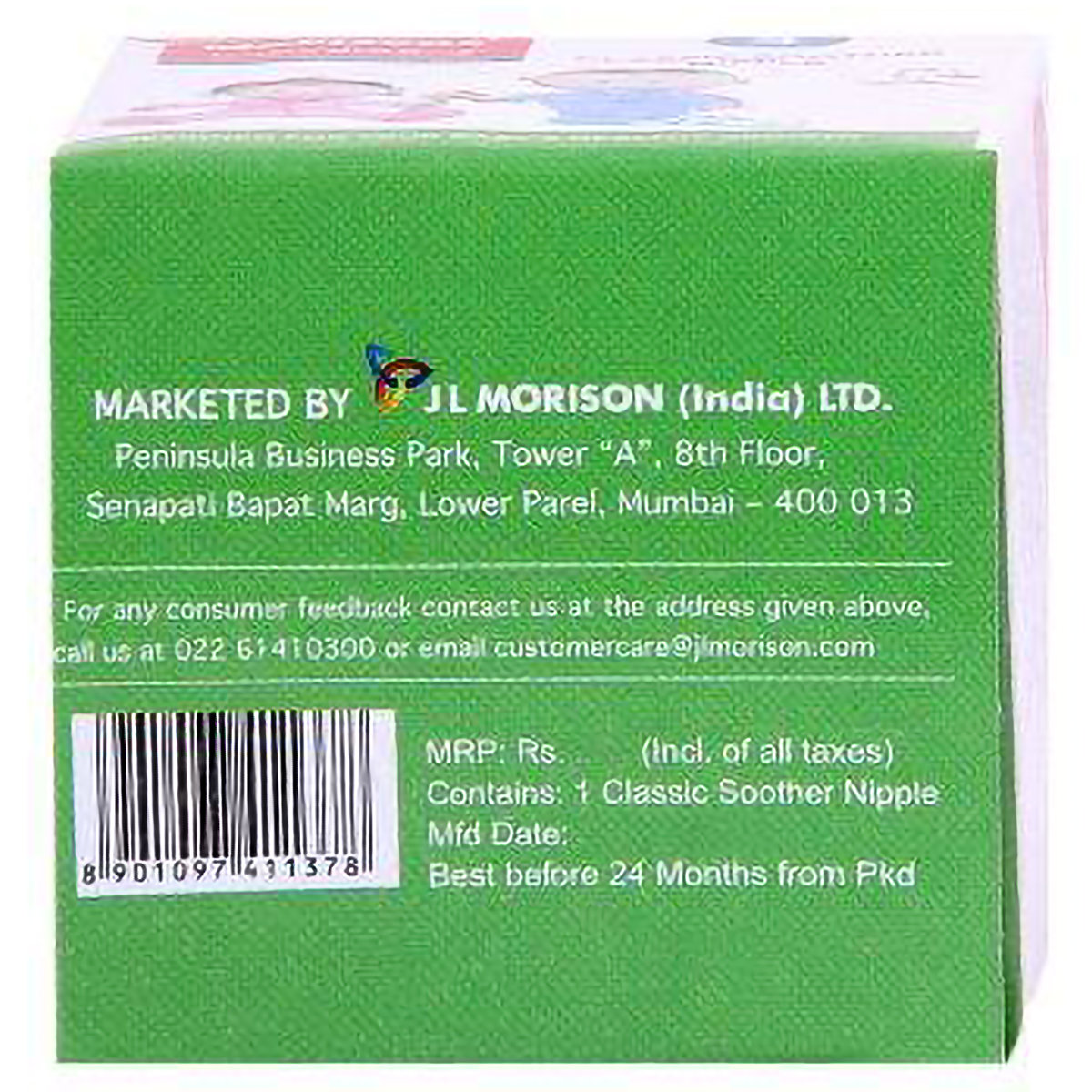Morisons Classic Soother Nipple for 4M+ Baby, 1 Count, Pack of 1 Morisons Classic Soother Nipple for 4M+ Baby, 1 Count, Pack of 1