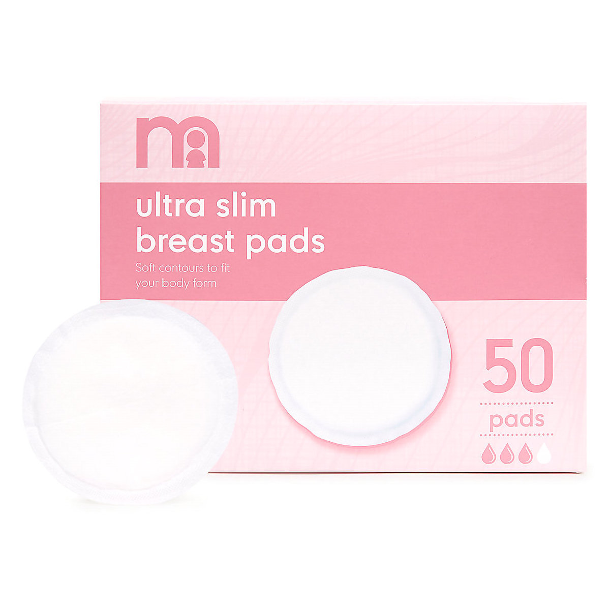 Mothercare Ultra Slim Breast Pads, 50 Count, Pack of 1 Mothercare Ultra Slim Breast Pads, 50 Count, Pack of 1