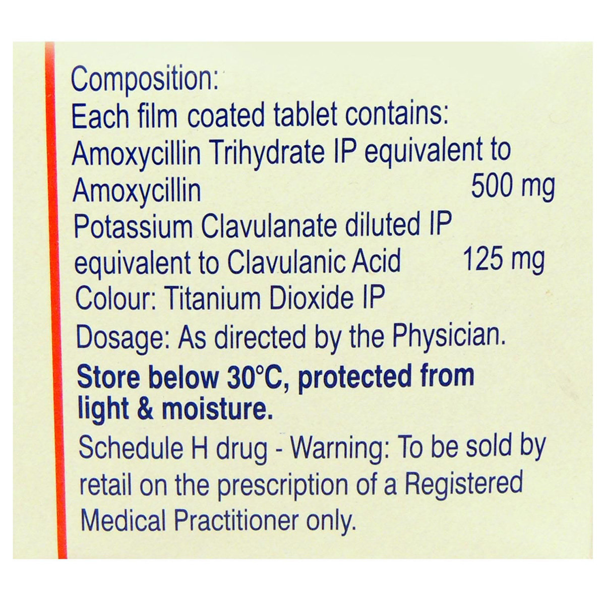 Moxclav 625 Tablet 10's, Pack of 10 TABLETS Moxclav 625 Tablet 10's, Pack of 10 TABLETS
