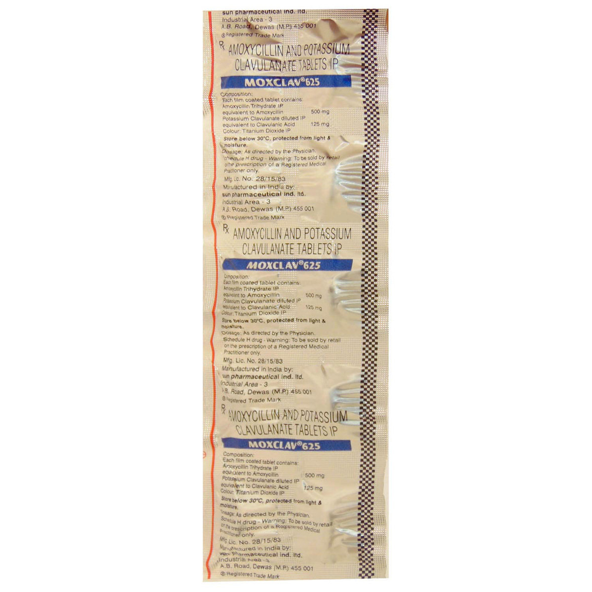 Moxclav 625 Tablet 10's, Pack of 10 TABLETS Moxclav 625 Tablet 10's, Pack of 10 TABLETS