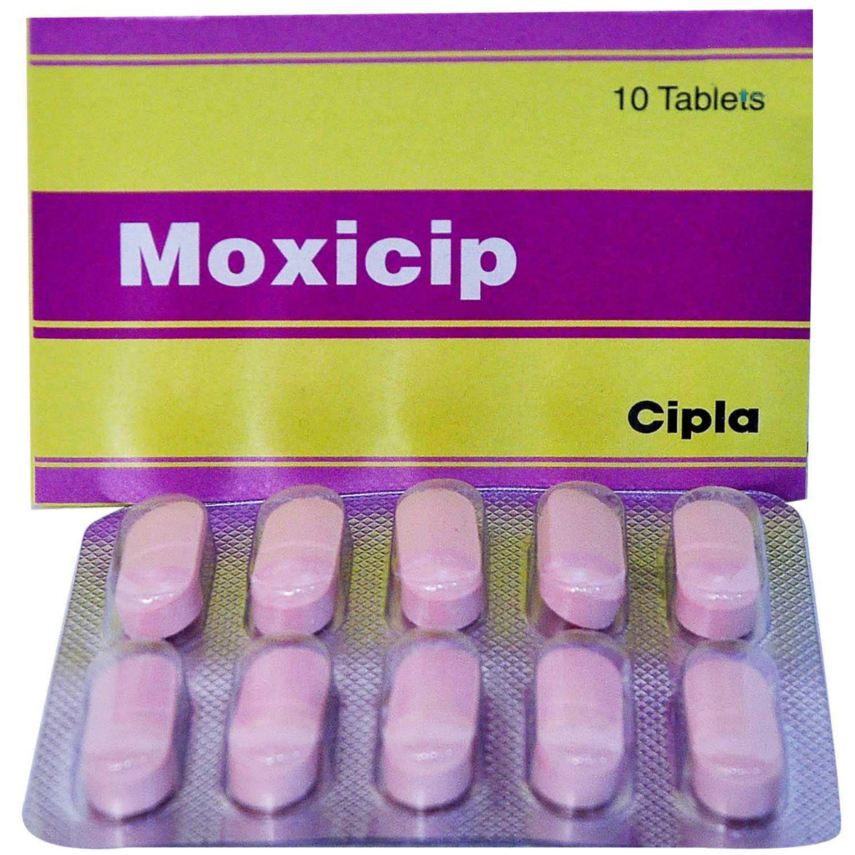 Moxicip Tablet 10's, Pack of 10 TABLETS Moxicip Tablet 10's, Pack of 10 TABLETS