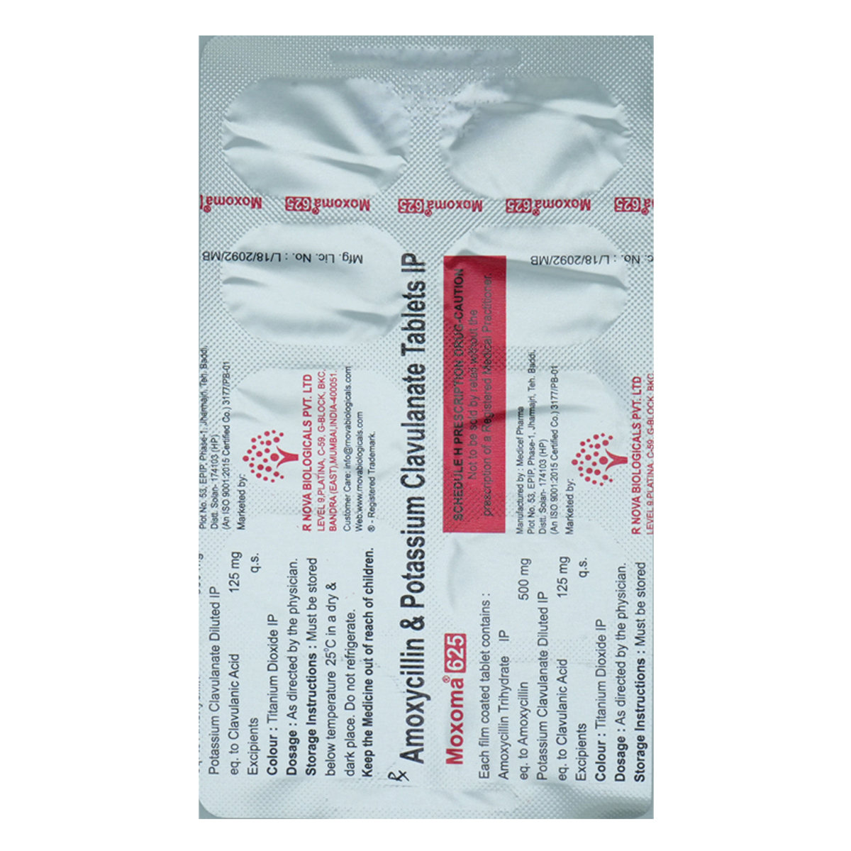 Moxoma 625 Tablet 10's, Pack of 10 TabletS Moxoma 625 Tablet 10's, Pack of 10 TabletS