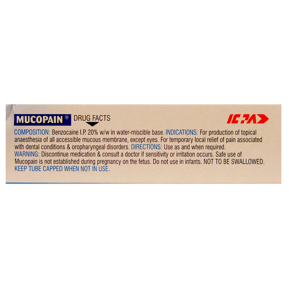 Mucopain Gel 15 gm, Pack of 1 GEL Mucopain Gel 15 gm, Pack of 1 GEL