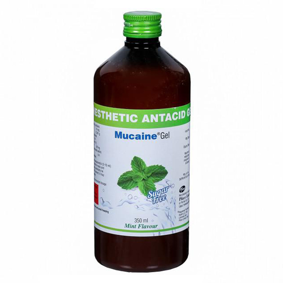 Mucaine Sugar Free Mint Oral Gel 350 ml, Pack of 1 Oral Gel Mucaine Sugar Free Mint Oral Gel 350 ml, Pack of 1 Oral Gel