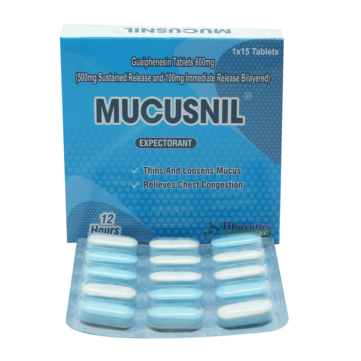 Mucusnil Expectorant Tablet 15's, Pack of 15 TabletS Mucusnil Expectorant Tablet 15's, Pack of 15 TabletS