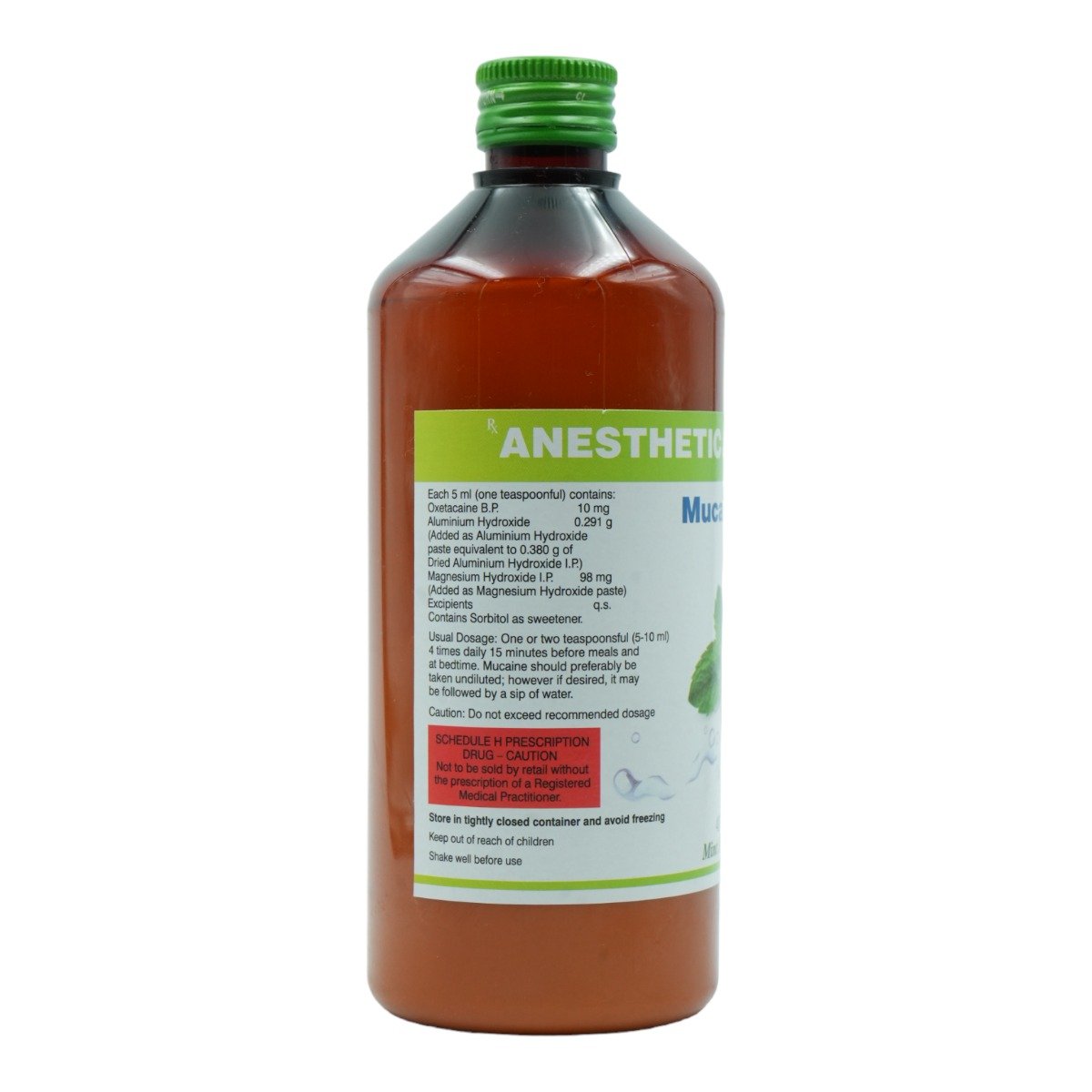 Mucaine Mint Sugar Free Gel 400 ml, Pack of 1 GEL Mucaine Mint Sugar Free Gel 400 ml, Pack of 1 GEL