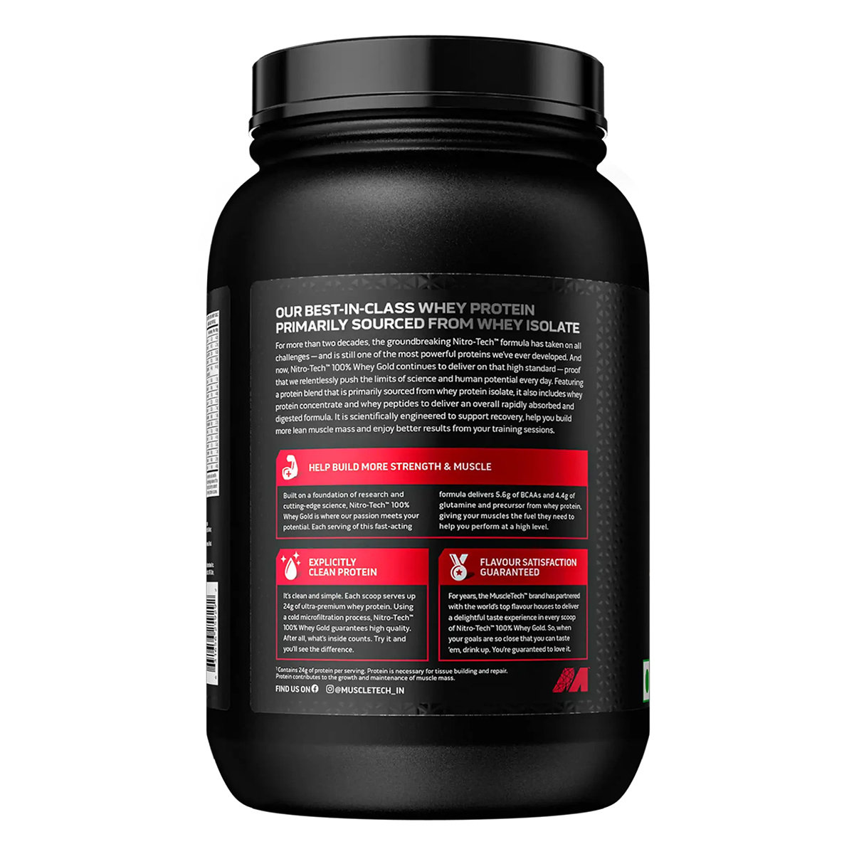 MuscleTech Nitrotech 100% Whey Gold Double Rich Chocolate Flavour Powder, 907 gm, Pack of 1 MuscleTech Nitrotech 100% Whey Gold Double Rich Chocolate Flavour Powder, 907 gm, Pack of 1