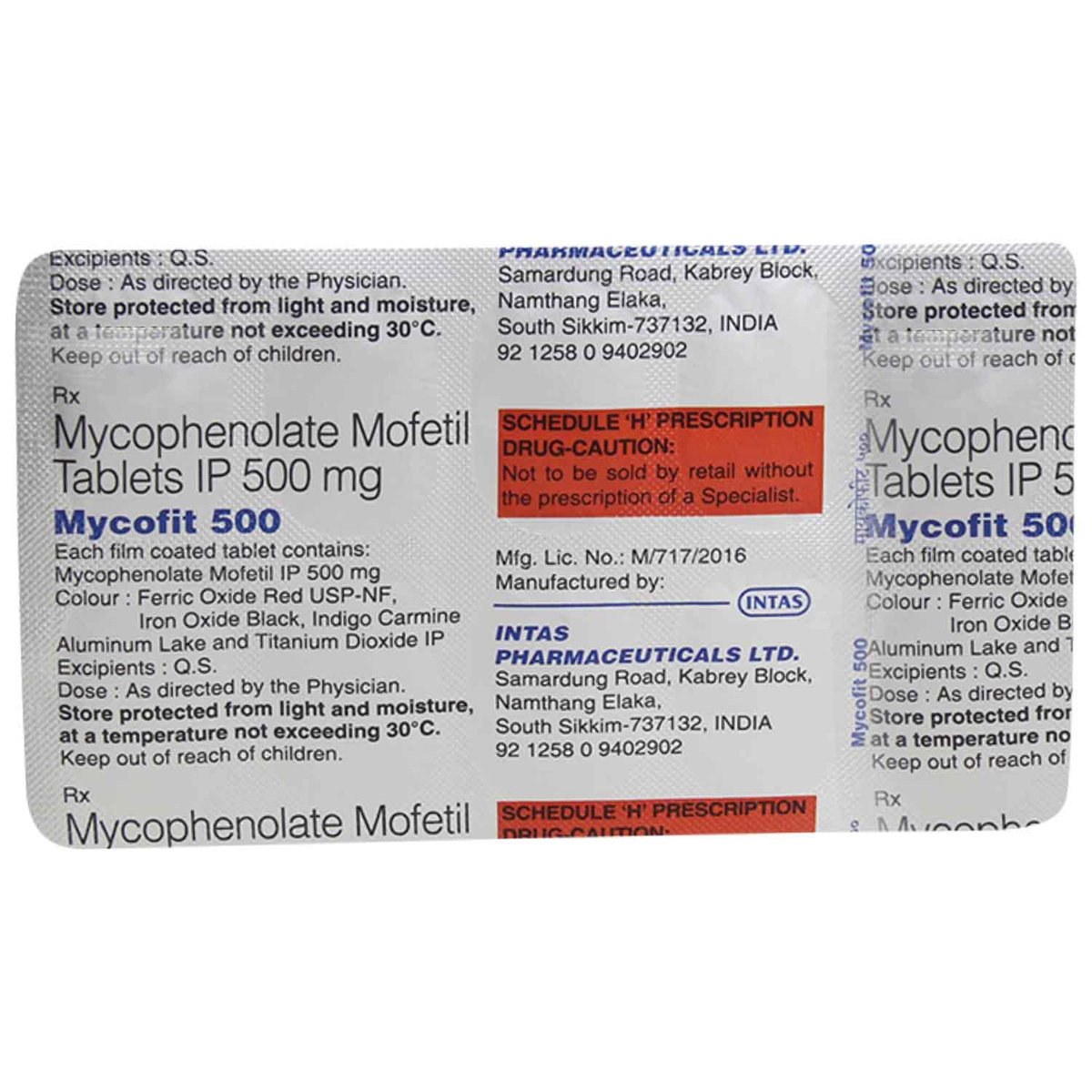 Mycofit 500 Tablet 10's, Pack of 10 TABLETS Mycofit 500 Tablet 10's, Pack of 10 TABLETS