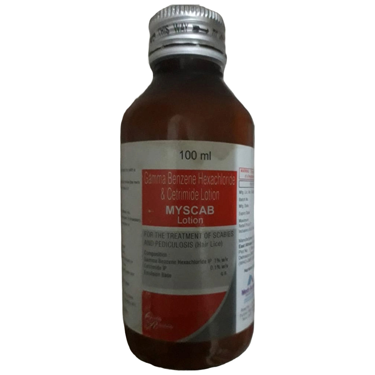 Myscab Lotion 100 ml, Pack of 1 LOTION Myscab Lotion 100 ml, Pack of 1 LOTION