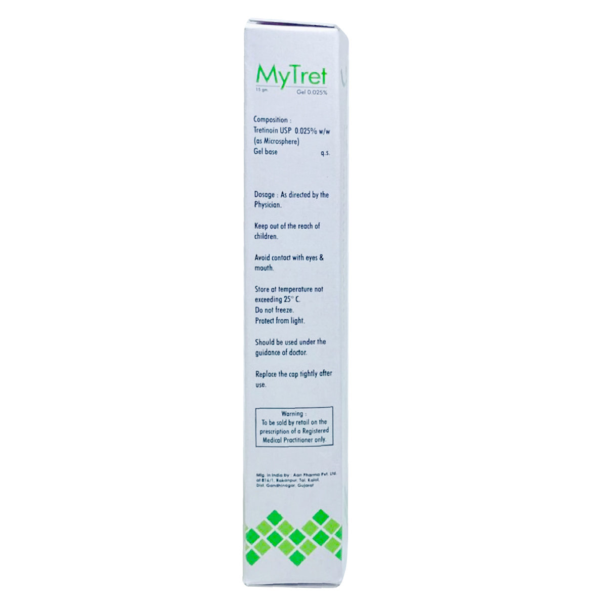 Mytret 0.025% Gel 15 gm, Pack of 1 Gel Mytret 0.025% Gel 15 gm, Pack of 1 Gel