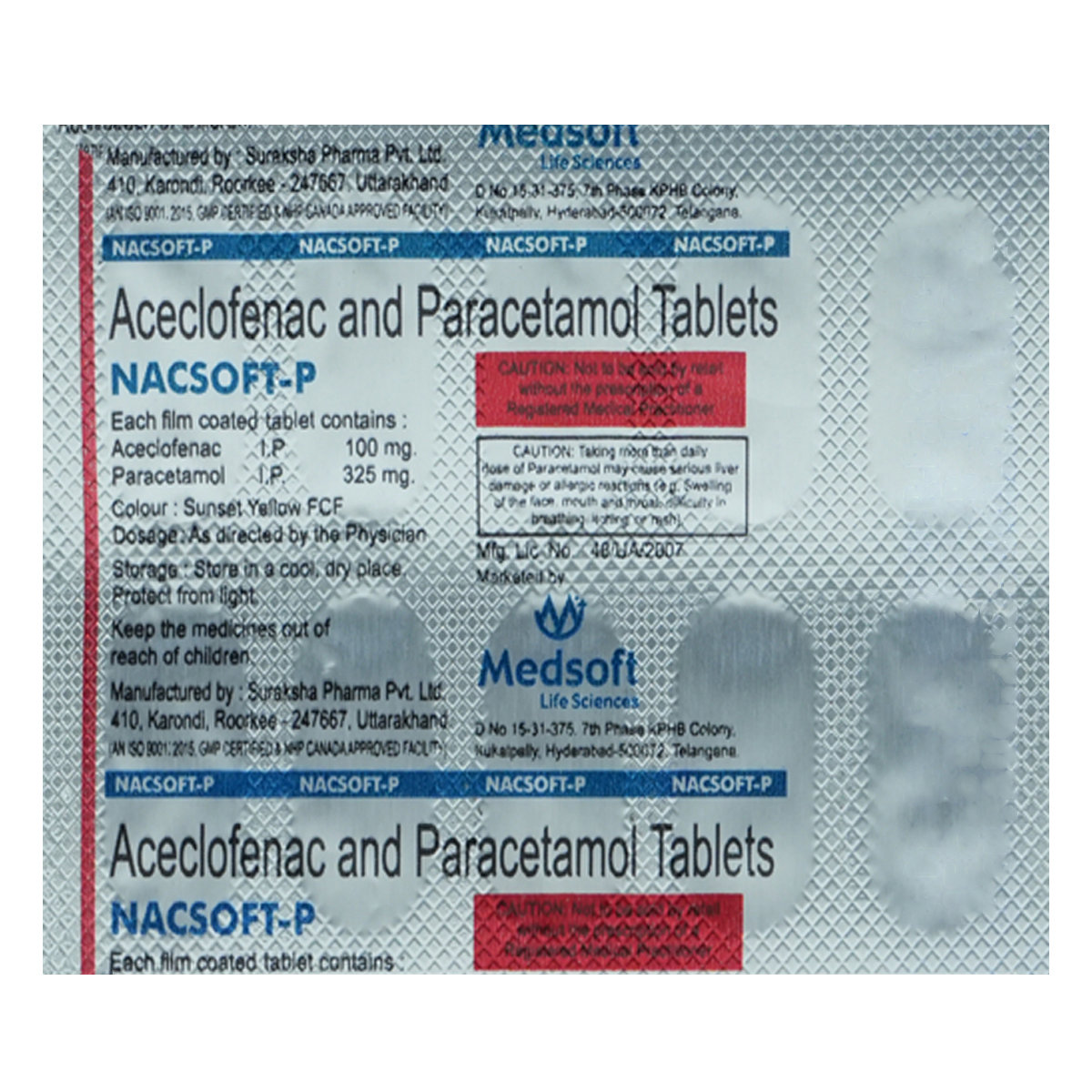 Nacsoft-P Tablet 10's, Pack of 10 TabletS Nacsoft-P Tablet 10's, Pack of 10 TabletS