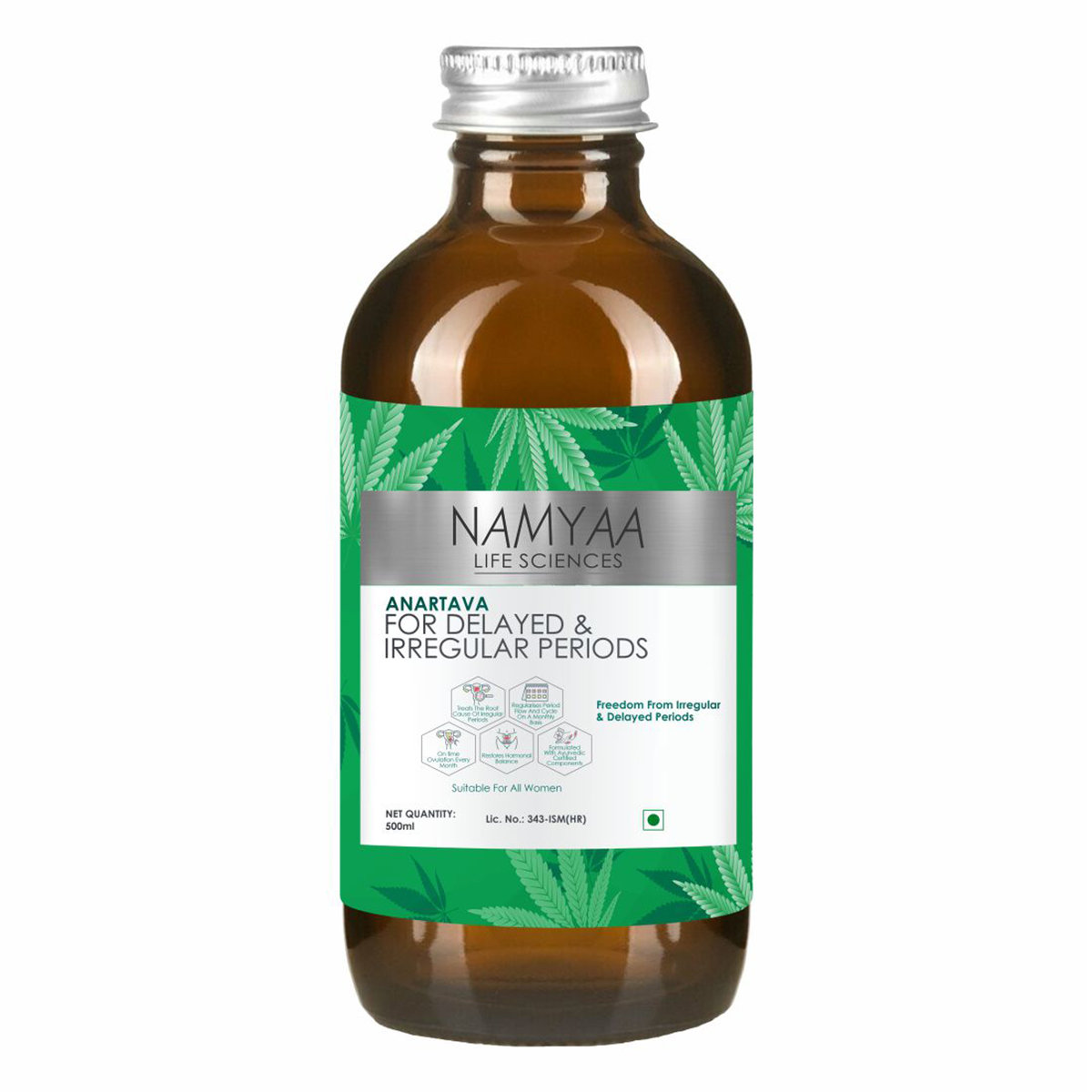 Namyaa Anartava for Delayed & Irregular Periods Syrup, 500 ml, Pack of 1 Namyaa Anartava for Delayed & Irregular Periods Syrup, 500 ml, Pack of 1