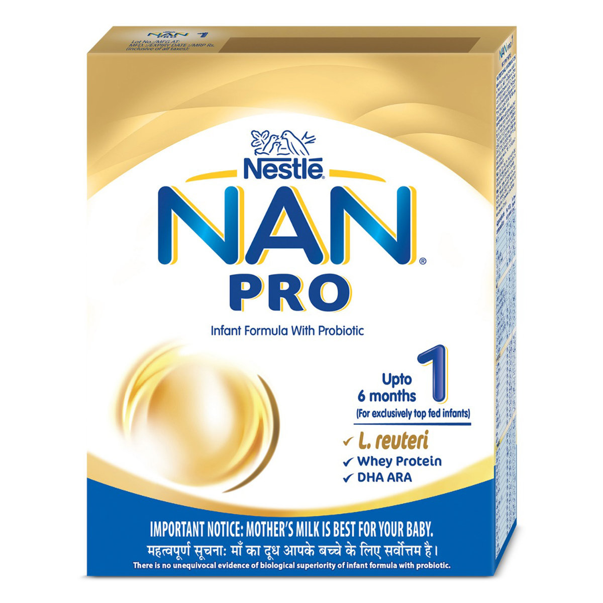 Nestle Nan Pro Infant Formula Stage 1 (Upto 6 months) Powder, 400 gm Refill Pack, Pack of 1 Nestle Nan Pro Infant Formula Stage 1 (Upto 6 months) Powder, 400 gm Refill Pack, Pack of 1