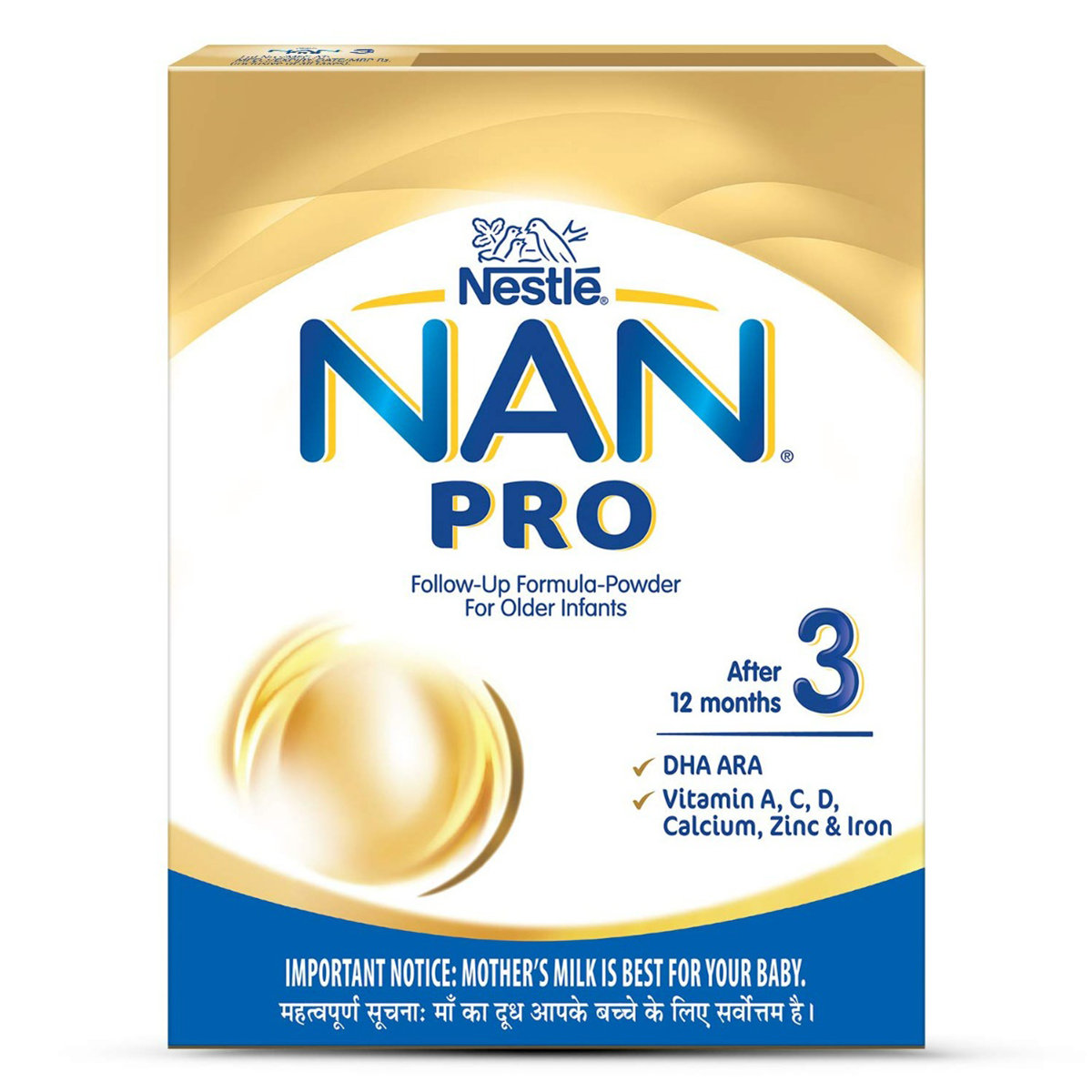 Nestle Nan Pro Follow-Up Formula Stage 3 (After 12 Months) Powder, 400 gm Refill Pack, Pack of 1 Nestle Nan Pro Follow-Up Formula Stage 3 (After 12 Months) Powder, 400 gm Refill Pack, Pack of 1