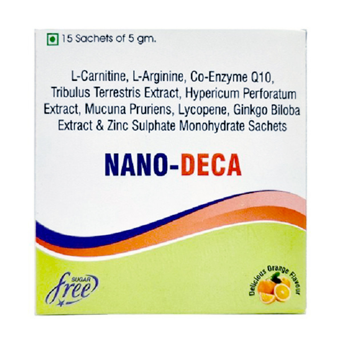 Nano-Deca Sugar Free Orange Sachet 5G, Pack of 1 Nano-Deca Sugar Free Orange Sachet 5G, Pack of 1