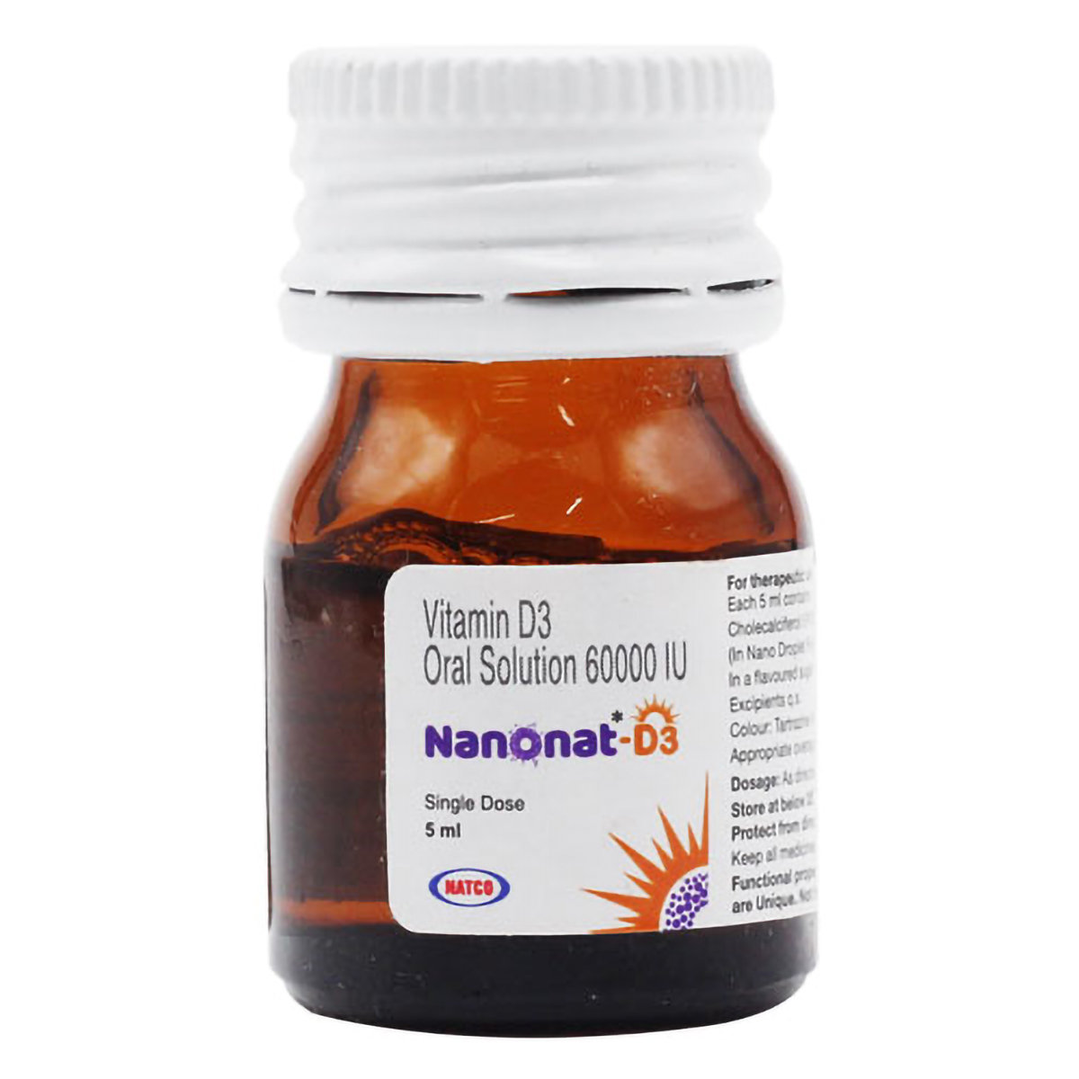Nanonat-D3 60K Oral Solution 4 x 5 ml, Pack of 4 Nanonat-D3 60K Oral Solution 4 x 5 ml, Pack of 4