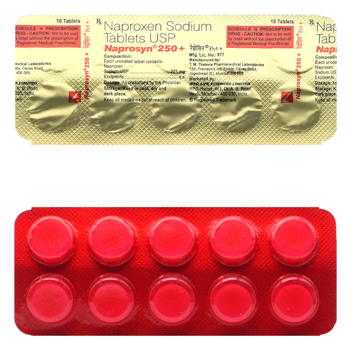 Naprosyn 250 Plus Tablet 10's, Pack of 10 TabletS Naprosyn 250 Plus Tablet 10's, Pack of 10 TabletS