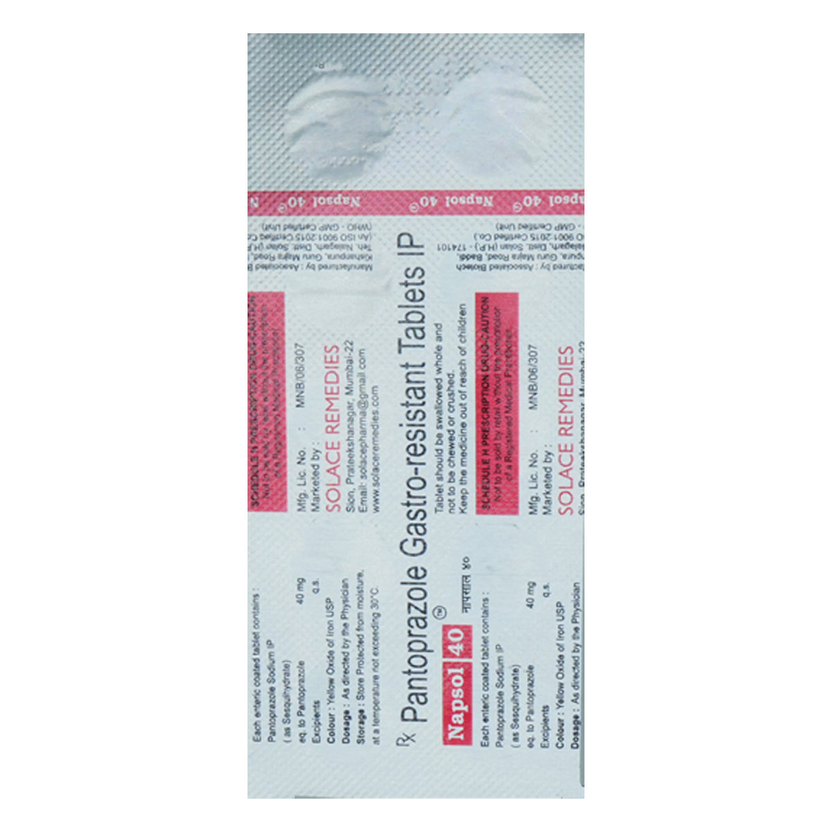 Napsol 40 Tablet 10's, Pack of 10 TabletS Napsol 40 Tablet 10's, Pack of 10 TabletS