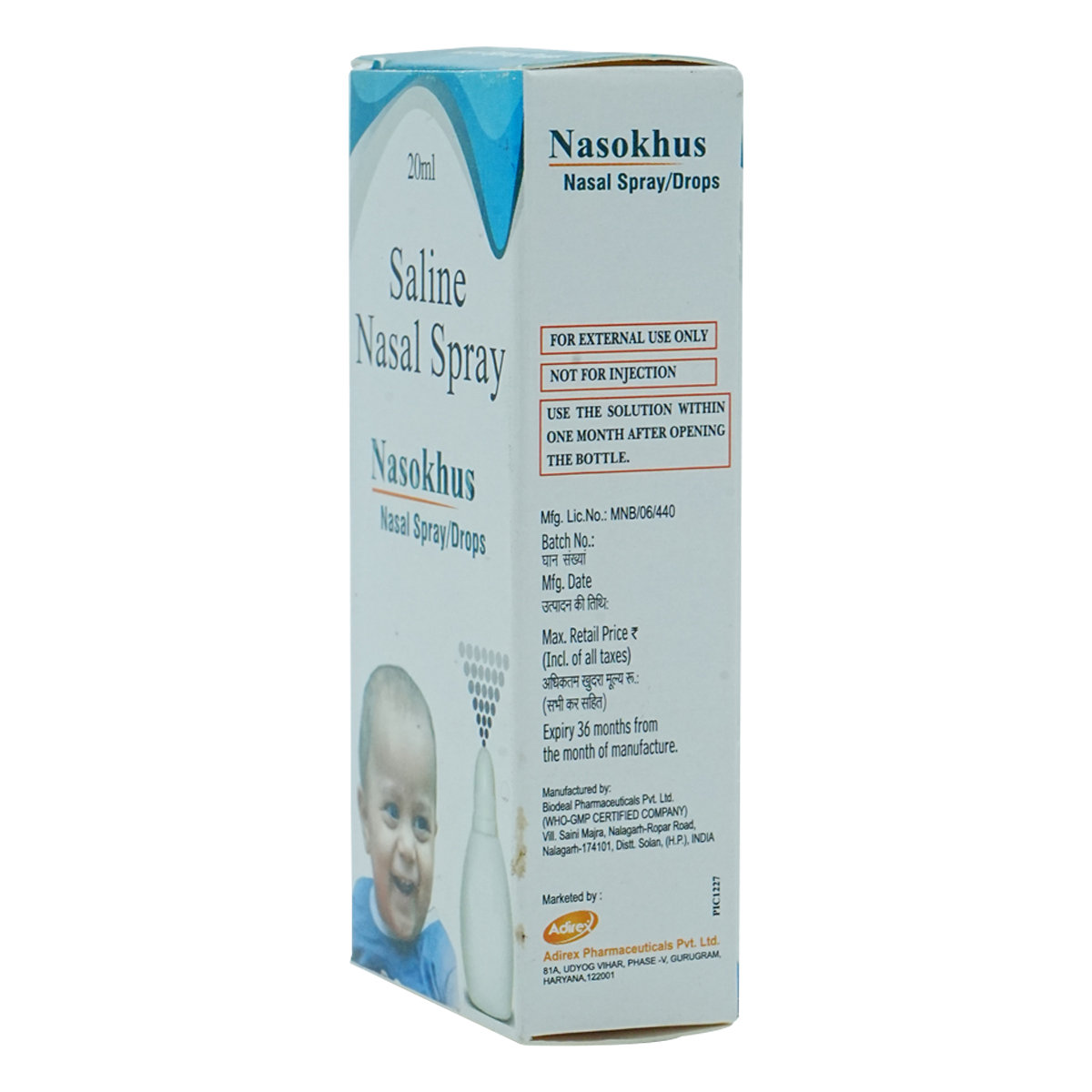 Nasokhus 0.65%W/V Nasal Spray 20ml, Pack of 1 Nasal Spray Nasokhus 0.65%W/V Nasal Spray 20ml, Pack of 1 Nasal Spray
