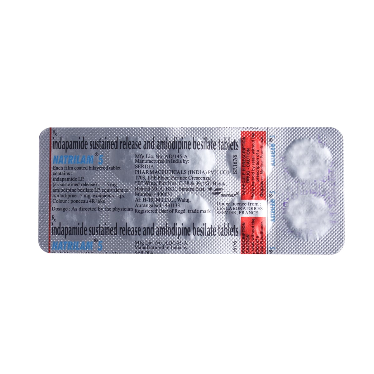 Natrilam 5 Tablet 10's, Pack of 10 TABLETS Natrilam 5 Tablet 10's, Pack of 10 TABLETS